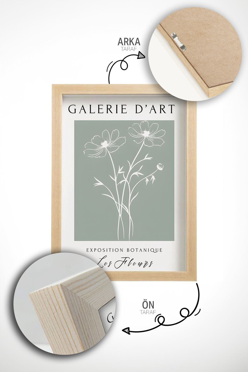 Set 3 tablouri decorative, Artvmodel24-Ahsap, Vopsea: 100% MDF (grosime: 2,7 mm), Multicolor - view 2