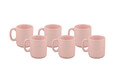 Set cani, Kütahya Porselen, 710KTP1763, Ceramica , 8x8x10 cm, 300 ml, 6 piese, Roz