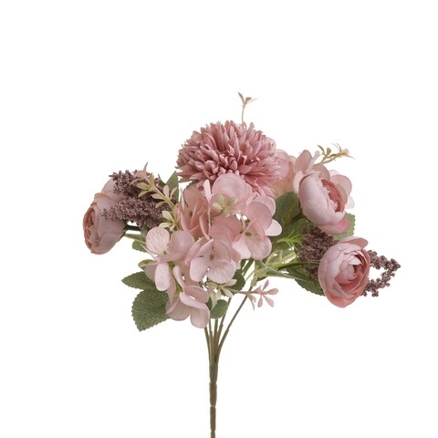 Floare artificiala Bouquet Grace, InArt, H25 cm, roz