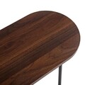 Consola Emmitt, Versa, 80 x 23.5 x 80 cm, MDF/metal, negru