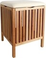 Taburet baie si living, Wenko, Norway, cu spatiu de depozitare, 39x52x39 cm