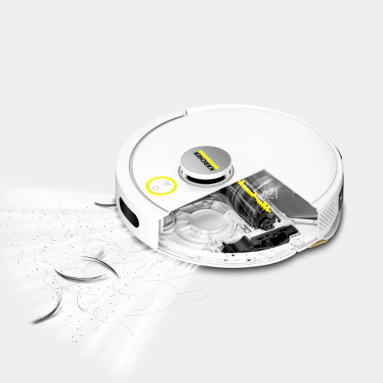 Aspirator robot cu functie de mop Aspirator robot cu spalare cu laveta RVC 3, Karcher, alb/negru — imaginea 7