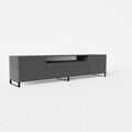 Comoda TV ADRK, Noemi, 200x41x53 cm, PAL melaminat/MDF, grafit