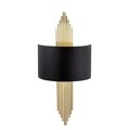 Aplica de perete, 616 - A, Opviq, 22 x 10 x 75 cm, 1 x E27, 40W, negru/auriu