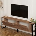 Comoda TV, Puqa Design, Ahu, 160x50.4x24.5 cm, PAL, Maro