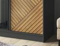 Dulap pentru haine ELTAP, Marrphy II, 120x60x220 cm, MDF/ABS, negru/maro