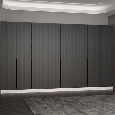 Cuier de perete, Minerva, Noah, 360x210x35 cm, PAL, Antracit