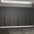 Cuier de perete, Minerva, Noah, 360x210x35 cm, PAL, Antracit