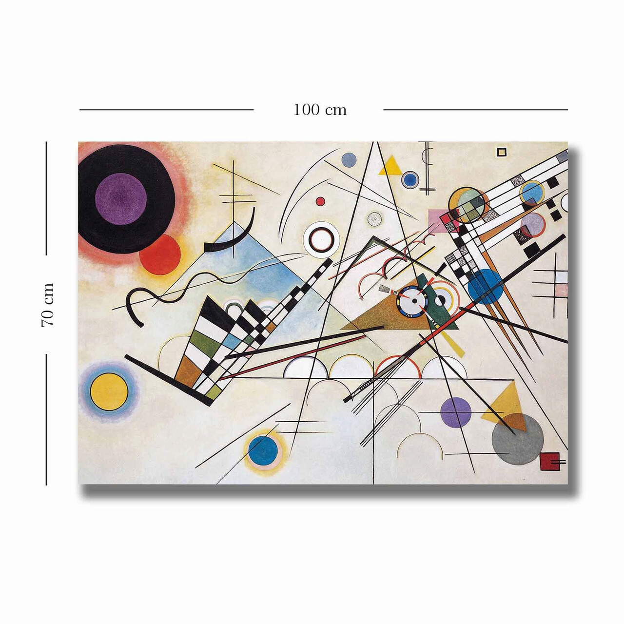 Tablou decorativ, 70100KANDINSKY006, Canvas, Lemn, Multicolor - 2 | YEO