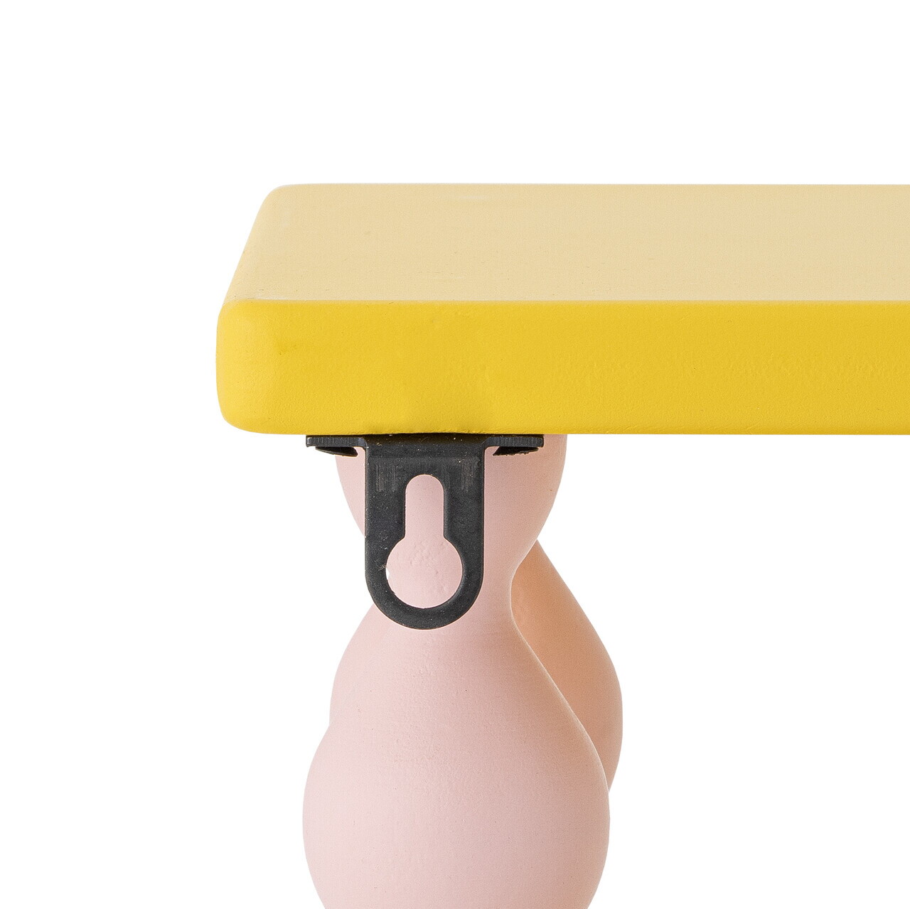 Raft de perete, Bloomingville, Bibiola, 60x17x21.5 cm, MDF/lemn de brad, galben — imaginea 3