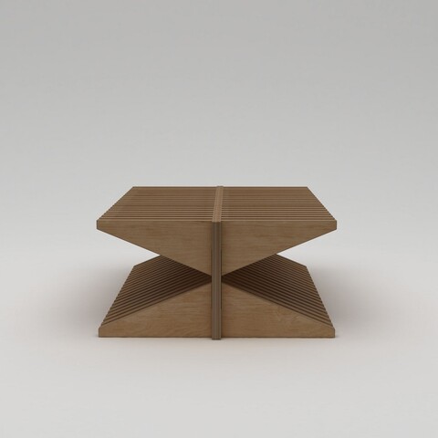 Banca, Hanah Home, Sedilia, 123x40x80 cm, 100% BIRCH PLYWOOD, Lemn natural