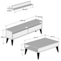 Set mobilier living, Hommy Craft, Best, Alb