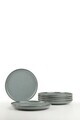 Set platouri servire desert, Hermia, 710KTP3672, Portelan, Albastru