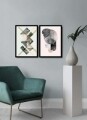 Set 2 tablouri decorative, Alpha Wall, New World, 36x51 cm
