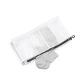Husa pentru spalat sosete, Brabantia, Wash bag, 42x22 cm, textil, alb/gri