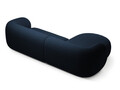 Coltar stanga 3 locuri, Kate, Micadoni, 285x176x76 cm, catifea, albastru regal
