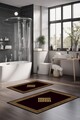 Set covorase de baie, Cartwright, CT-5073, Poliester, Multicolor