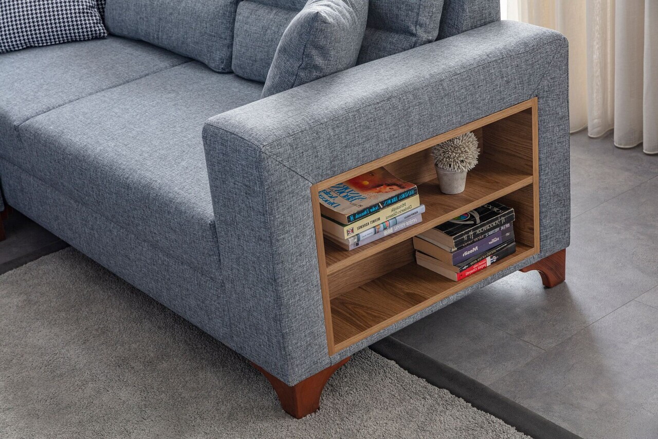 Coltar, Atelier del Sofa, 752EST1389, Lemn de carpen/PAL melaminat, Gri - view 5