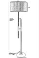 Lampadar, Luin, 534LUN4322, Metal, Multicolor