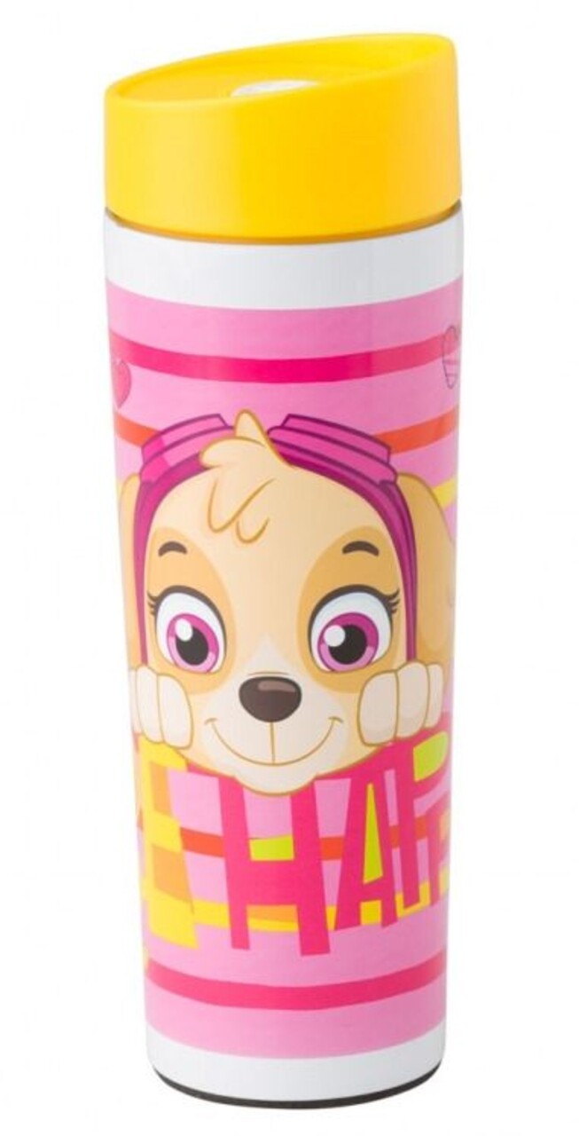 Cana Termos Girls PSI Patrol, Nickelodeon, 400 Ml, Inox, Roz