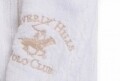 Halat de baie unisex, Beverly Hills Polo Club, 100% bumbac, S/M, White/Beige
