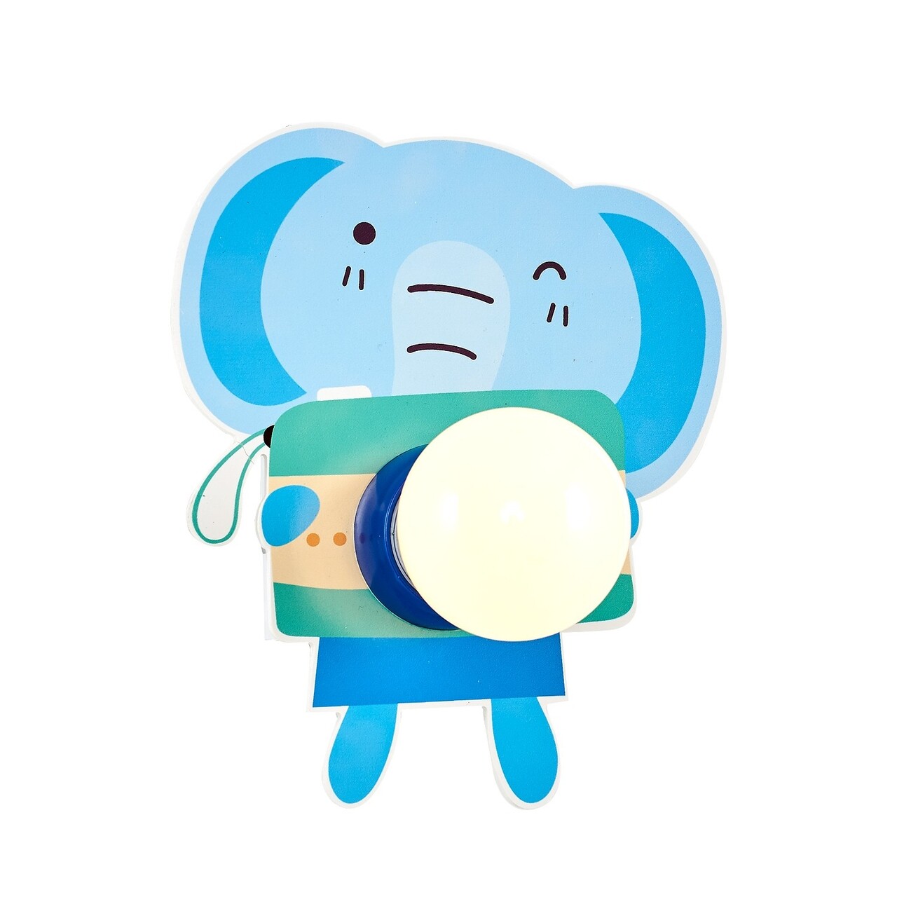 Aplica de perete copii, L1543 - Blue, Lightric, 19 x 16 x 6 cm, 1 x E27, 24W, albastru