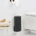 Suport role rezerva hartie igienica, Brabantia, MindSet Infinite Grey, 15.1x13.7x30 cm, otel, gri