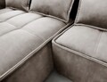 Coltar extensibil stanga 4 locuri ELTAP, LT-18REL, Campo, 265x196x88 cm, lemn/poliester, bej deschis