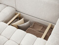Coltar extensibil stanga 4 locuri ELTAP, Bon-217, Bonett, 250x175x92 cm, lemn/poliester, alb