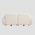 Canapea modulara 2 locuri Helmi, Homla, 184x87x73 cm, MDF/metal/poliester, ecru