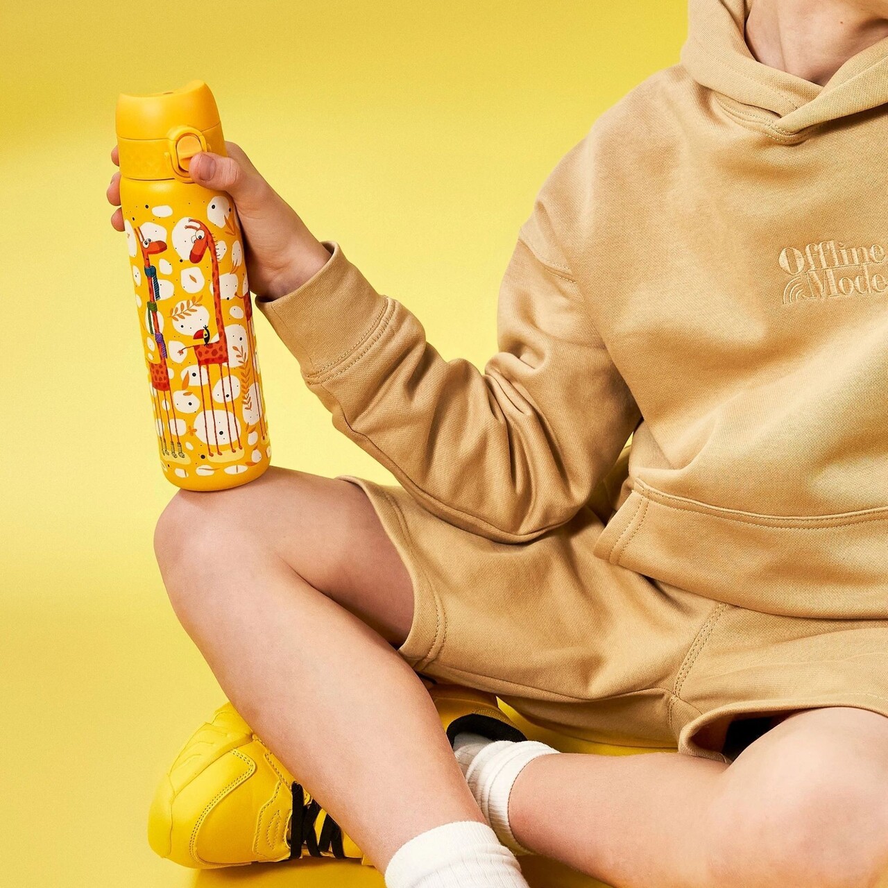 Sticla apa pentru copii, inox, 600ml, Giraffes - Ion8 - view 6