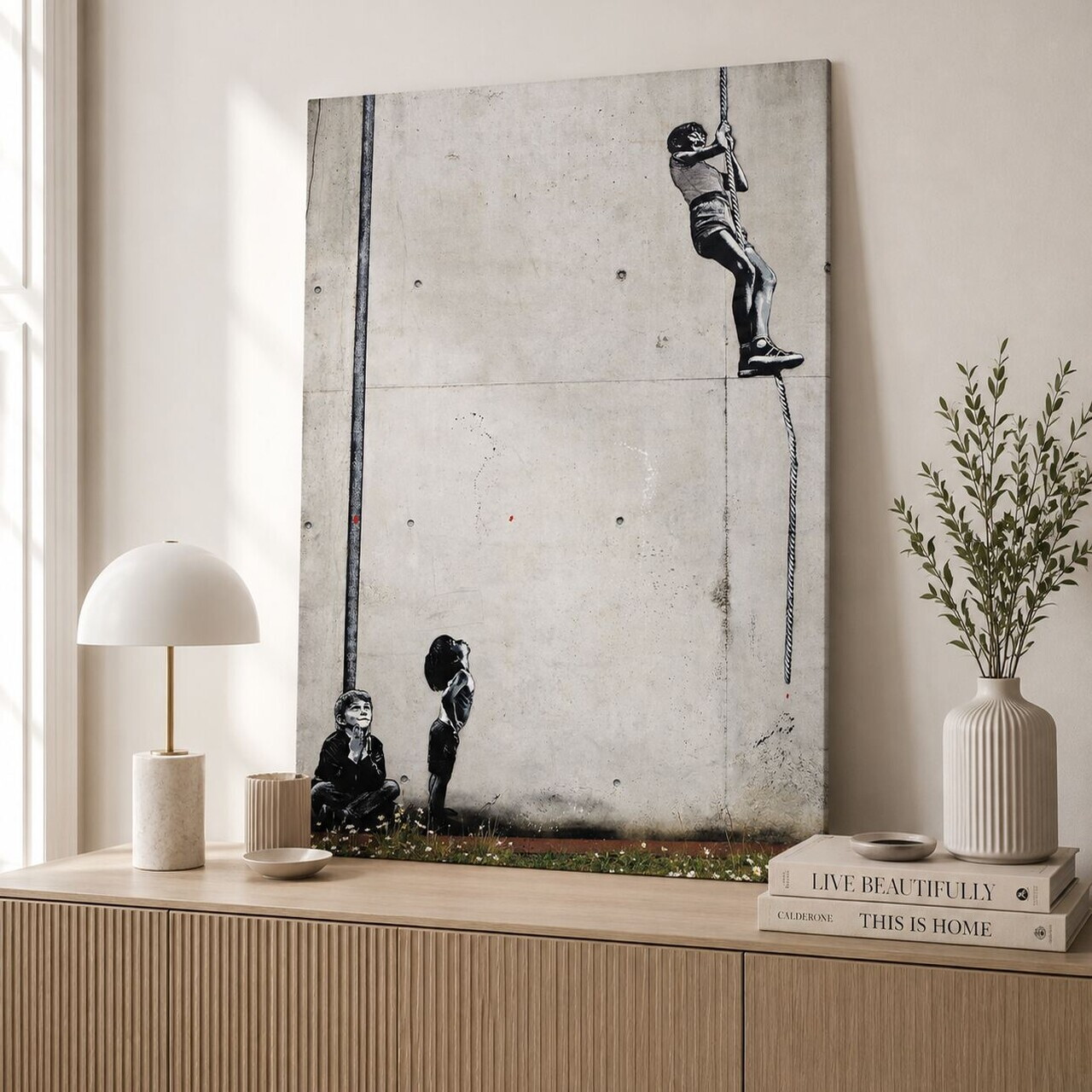 Tablou decorativ, KNV12051, Canvas, Cadru: 100% lemn (grosime: 3 cm), Multicolor — imaginea 2