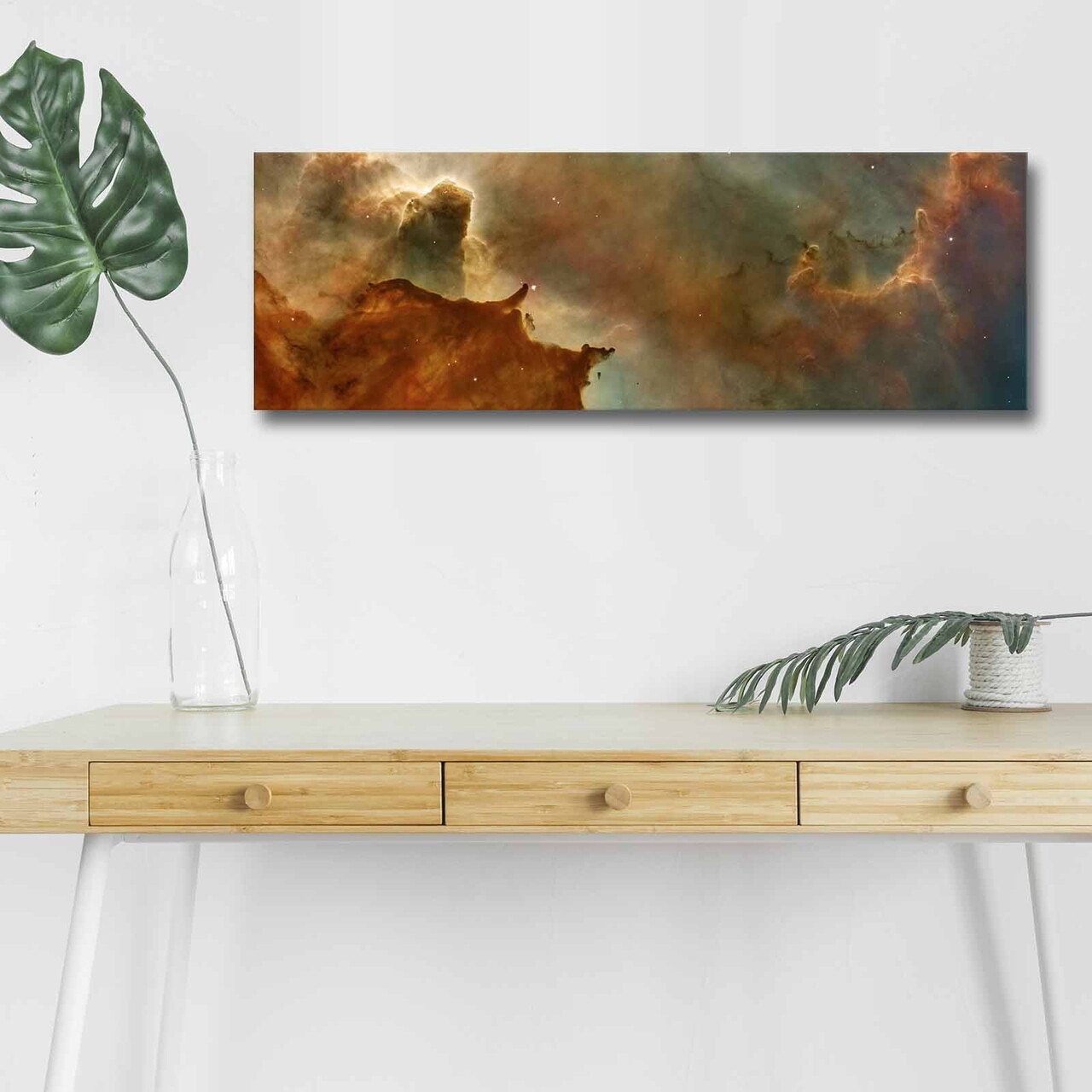 Tablou decorativ cu lumina LED, 3090NASA-011, 30 x 90 cm, Multicolor - view 3