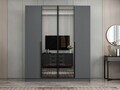 Dulap pentru haine, Hanah Home, Nisa, 180x210x52 cm, Antracit