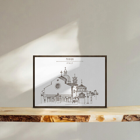 Tablou decorativ, td130, lemn, desenat manual, natural