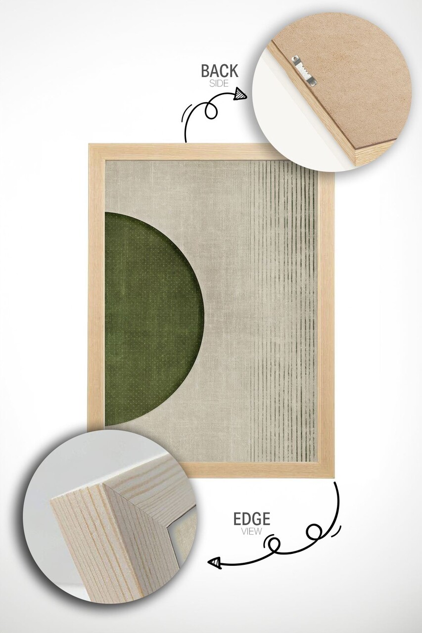 Set 2 tablouri decorative, Ersy2Lımodel44-Ahsap, Vopsea: 100% MDF (grosime: 2,7 mm), Multicolor - view 2