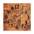 Ceas de perete, Msk-20, MDF, Dimensiune: 40 x 40 cm, Multicolor