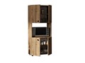 Dulap pentru bucatarie, Pua Design, Efe, 60 x 140 x 31.4 cm, pal melaminat, nuc
