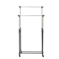 Suport mobil pentru umerase InArt, extensibil, 80x41x93 cm, metal/plastic, negru