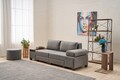 Canapea extensibila 3 locuri, Balcab Home, 825BLC4310, Lemn, Gri