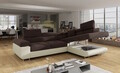 Coltar extensibil dreapta 4 locuri, ELTAP, Anton, 272x203x85 cm, lemn/poliester, maro/bej