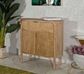 Bufet inferior Gothenburg, Mauro Ferretti, 81x46x82 cm, lemn de brad/MDF/fier, maro