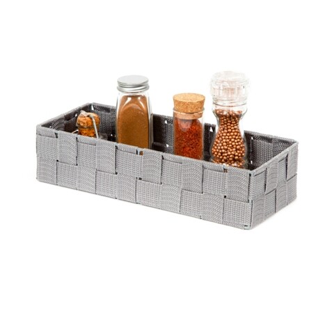 Organizator dulap, Compactor, Tex Large, 30 x 12 x 7 cm, textil, gri