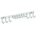 Cuier de perete pentru curele si cravate Classico, iDesign, 38x7.5x5.8 cm, otel