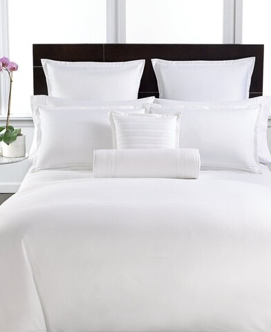 Lenjerie de pat pentru o persoana, Boutique Satin, Luxury, 3 piese, 100% bumbac egiptean satinat, TC 400, 160 gr/mp, alb Guest