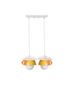 Lustra Afternoon tea Twins, Deco Republic, E27, 1x60W, ceramica, galben/portocaliu
