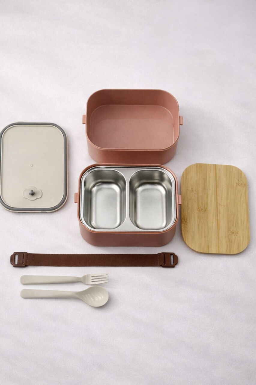 Cutie pentru pranz, Hermia, 721CBL1315, Inox, Dimensiuni: 14,5 x 18,5 x 12,5 cm / 1000 ml, Roz - view 3