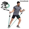 Set 3 benzi de rezistenta cu accesorii si ghid de exercitii, Tribainer InnovaGoods, latex