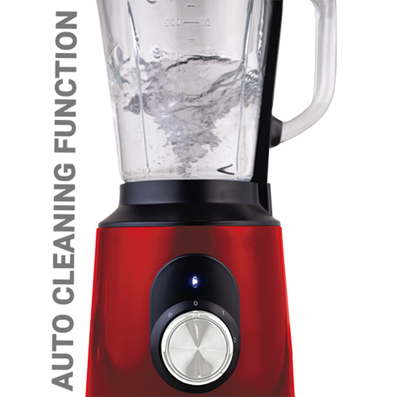 Blender de masa Berlinger Haus, Burgundy, 1000W, 1.5 L, inox/sticla/plastic, rosu/transparent - imagine 6