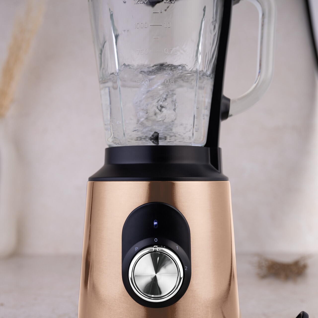 Blender de masa Berlinger Haus, Rose Gold, 1000W, 1.5 L, inox/sticla/plastic, roz/transparent - imagine 3